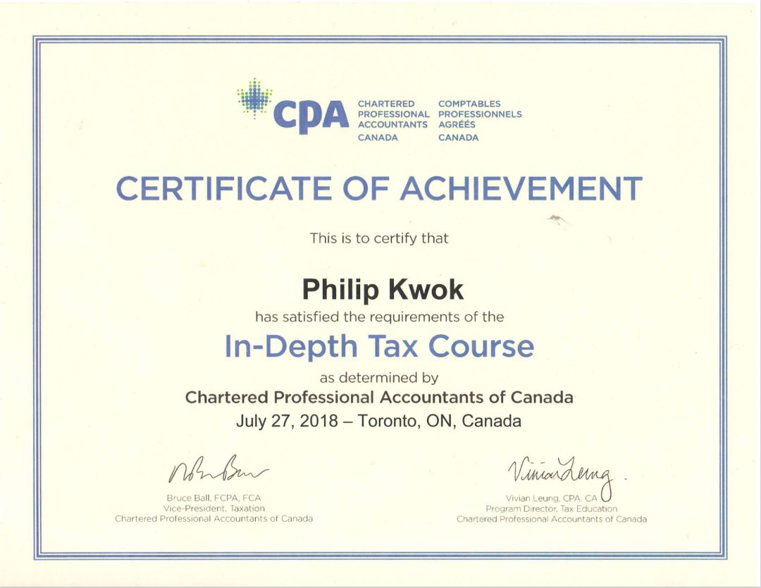 Certificate | PK Professional Accountant